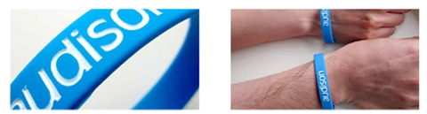 Audison Armbånd, blå/hvit 