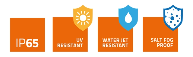 Hertz Marine HEX65ICW, 6½" koax Vegg/tak montering,Sprutsikker IP65,100W 