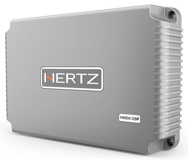 Hertz Marine HMD8DSP 8-forsterker DSP 8 x 120w @ 2ohm, 8 x 85w @ 4ohm 