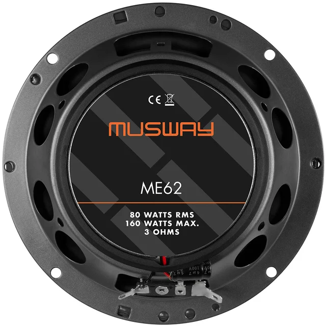 Musway 6½" koaxialhøyttalere 6½ koaxial ME 80/160W 