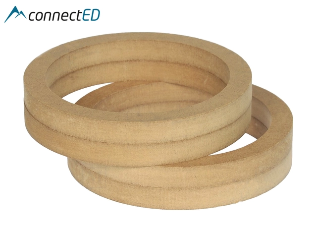 ConnectED MDF høyttaleradaptere (165mm) Universale (36mm dybde) 