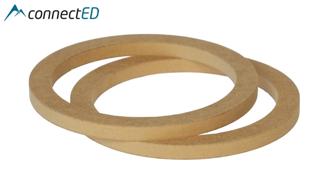 ConnectED MDF høyttaleradaptere (165mm) Universale (12mm dybde) 