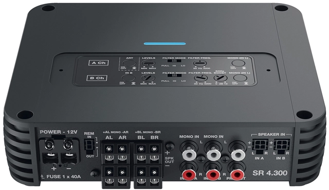 Audison SR 4-kanals forsterker 520W RMS  @ 2ohm 