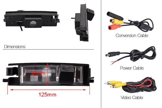InCarTec Ryggekamera Toyota (CVBS) Toyota (2000 -->) 