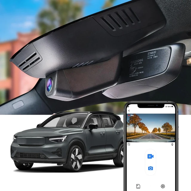 FITCAMX Integrert 4K Dashcam (foran+bak) Volvo XC40 Recharge (2021-->) 