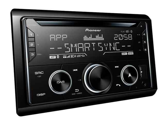 Pioneer FHS820DAB 2-DIN CD-spiller med usb, bluetooth 