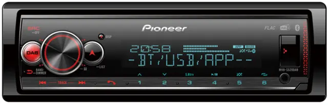 Pioneer MVHS520DAB 1-DIN Mecha-less Media radio (uten CD) 