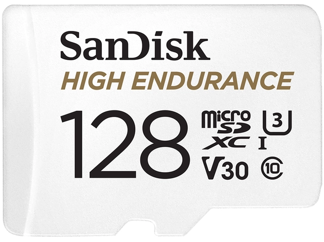 Sandisk 128GB High Endurance SD kort Designet for dashcam! 