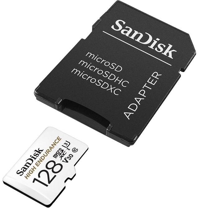 Sandisk 128GB High Endurance SD kort Designet for dashcam! 