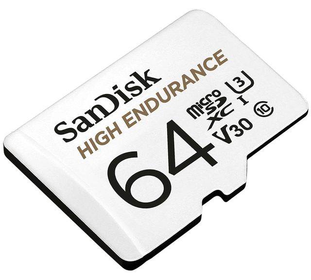Sandisk 64GB High Endurance SD kort Designet for dashcam! 