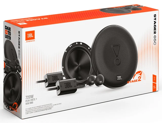 JBL Komponentsett STAGE2 6½" 720W max, 6½", 2-veis komponentsett 