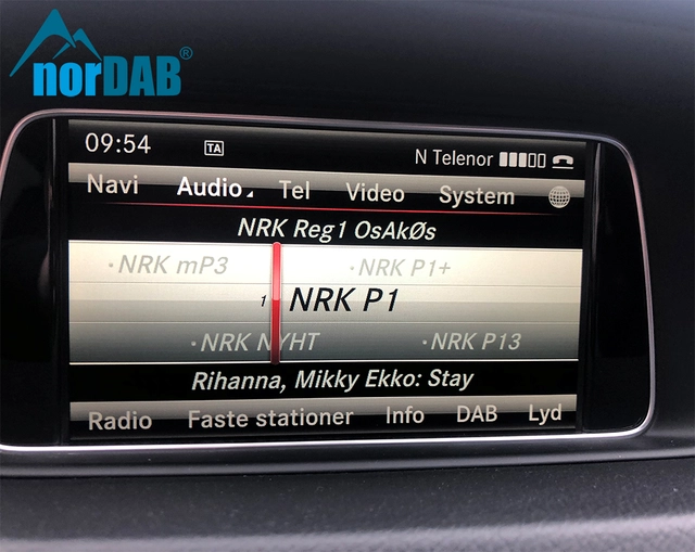 norDAB Premium DAB-integrering Mercedes Mercedes m/NTG4.5 