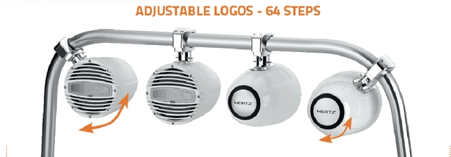 Hertz HTX8MCLW, 8" koax TOWER 2-v hvit Sprutsikker IP65, 200W 