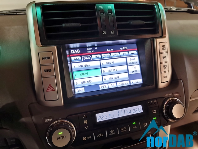 norDAB Premium DAB-integrering Lexus & Land Cruiser (2009-2015) m/Navi 