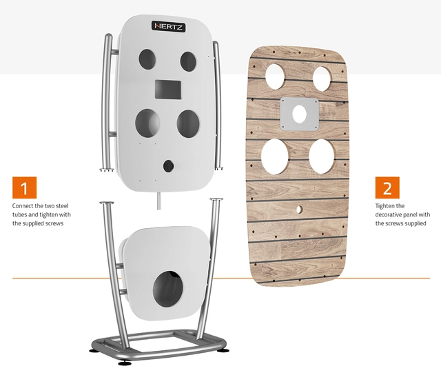 Hertz Marinedisplay Komplett ferdig montert. 