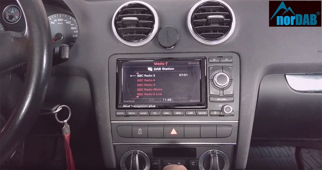 norDAB Premium DAB-integrering Audi Audi m/RNS-E (2009 - 2015) 