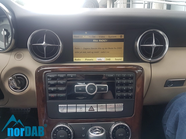 norDAB Premium DAB-integrering Mercedes Mercedes m/NTG4.5 