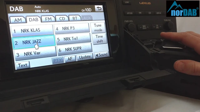 norDAB Premium DAB-integrering Lexus & Land Cruiser (2009-2015) m/Navi 