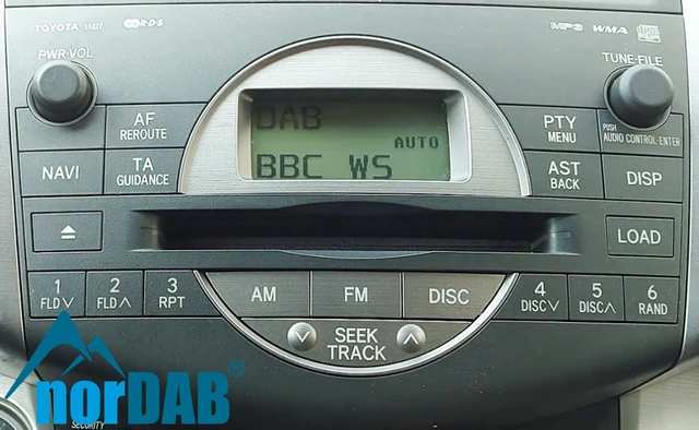 norDAB Premium DAB-integrering Toyota (og Lexus u/Navi) (2006-2016) 