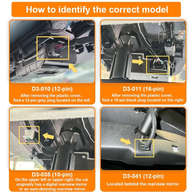 FitDVR Dashcam Power Adapter Toyota/Lexus 16-pin 