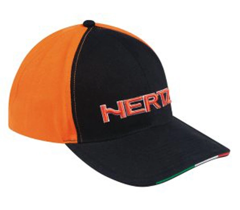 Hertz Cap Orange/sort vinter 