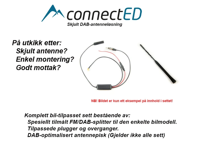 ConnectED Skjult DAB-antenne (SMB) Dacia Duster (2010 - 2013) 