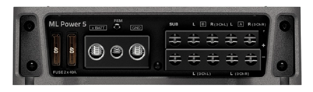 Hertz ML Power 5-kanals forsterker 950W RMS @ 2ohm 