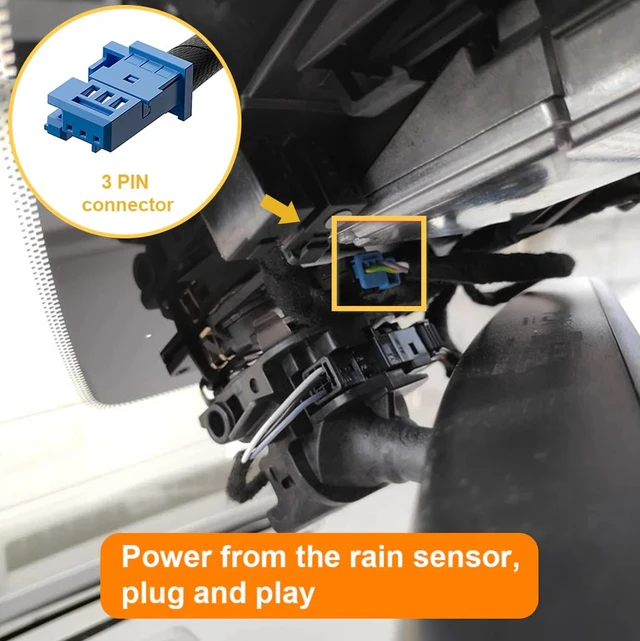 FitDVR Dashcam Power Adapter PSA 3-pin 