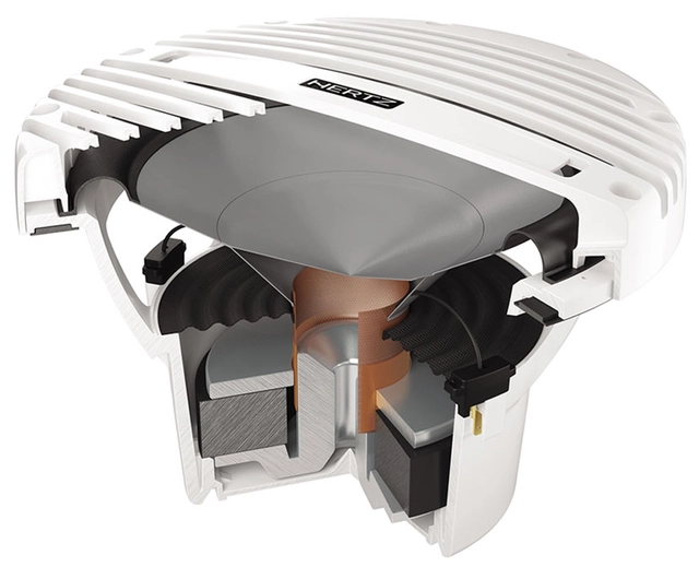 Hertz Marine HMS10B, 10" sub hvit 4 ohm Sprutsikker IP65, 500 W 