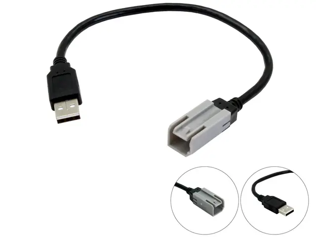 Connects2 Adapter - Beholde USB Med grå Autolink plugg 