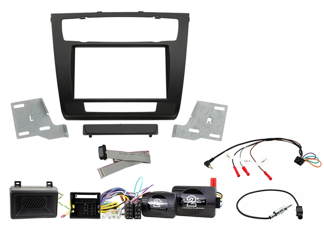 ConnectED Komplett 2-DIN monteringskit BMW 1-Serie (2008 - 2011) m/Auto klima 