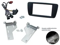 Connects2 Premium monteringskit 2-DIN Seat Ibiza (2015 - 2016) Sort pianolakk