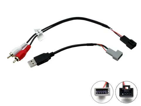 Connects2 Adapter - Beholde USB/AUX Ssang Yong Tivoli (2016 -->) RCA