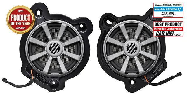 Musway 8" subwoofer (2 stk) 8" subwoofer for Mercedes W206 