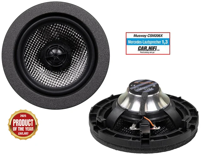 Musway 4" koaxial 4" koaxialhøyttalere for Mercedes W206 