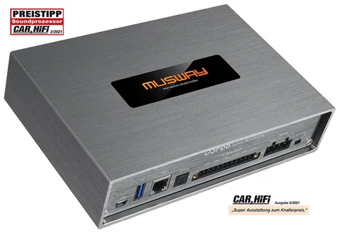 Musway 6-kanals DSP med 8 utganger