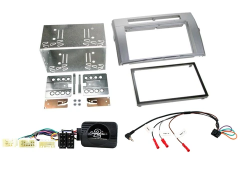 ConnectED Komplett 2-DIN monteringskit Toyota Corolla Verso (2004 - 2009) Sølv