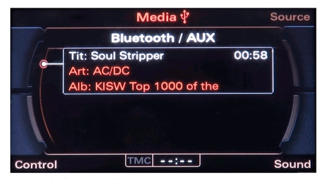 ConnectED BT AUDIO/AUX-adapter (CAN-BUS) Audi m/RNS-E (2010 - 2015)