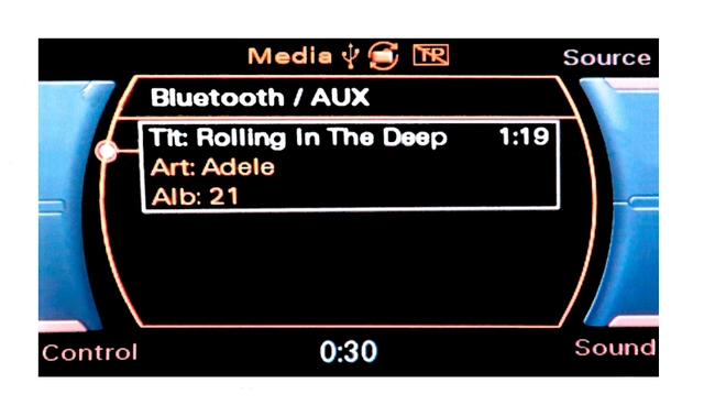 ConnectED BT AUDIO/AUX-adapter (CAN-BUS) Audi m/Concert III/Symphony III 