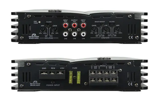 Renegade 4-kanals forsterker 4 X 75W RMS 4 ohm 
