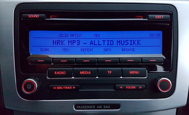 norDAB Premium DAB-integrering VW VW/Seat RCD310/Skoda Swing (high) 