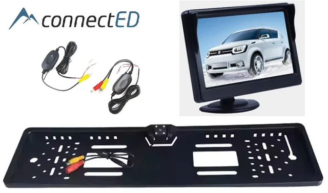 ConnectED Trådløs Ryggekamerapakke Komplett pakke med 5" skjerm 