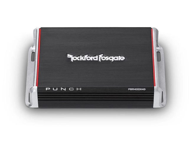 Rockford Fosgate Bilforsterker 4 x100W Punch 4-kanaler, 2 Ohm stabil 