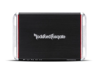 Rockford Fosgate Bilforsterker 4 x100W Punch 4-kanaler, 2 Ohm stabil