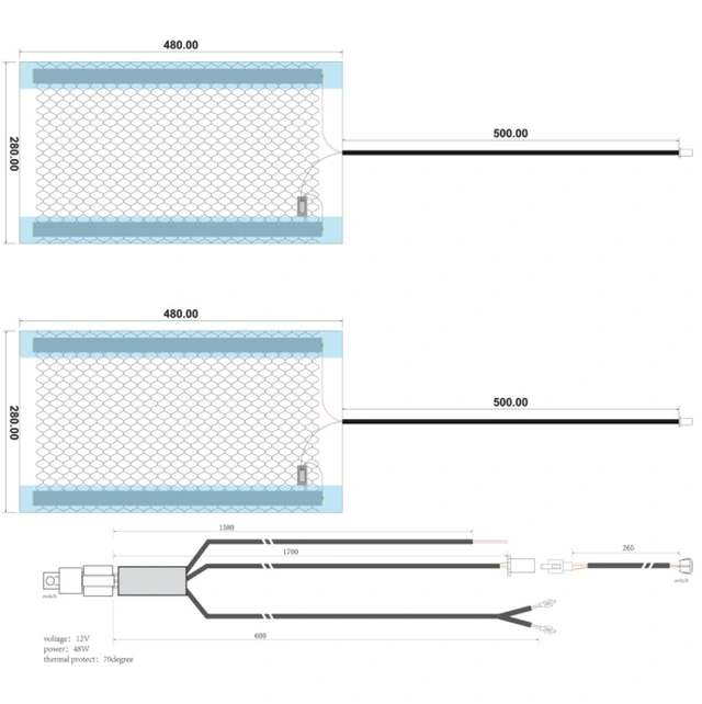 Ampire Varmeseter For ettermontering, 2 trinns 