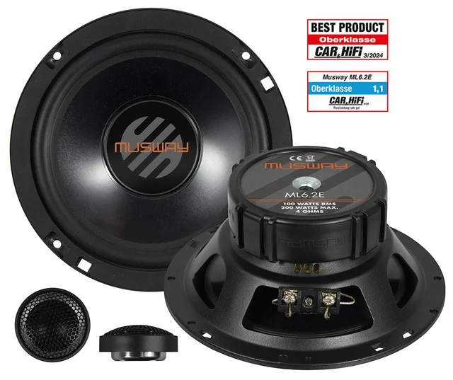 Musway 6½" komponentsett 6½ komponentsett 100/200W 