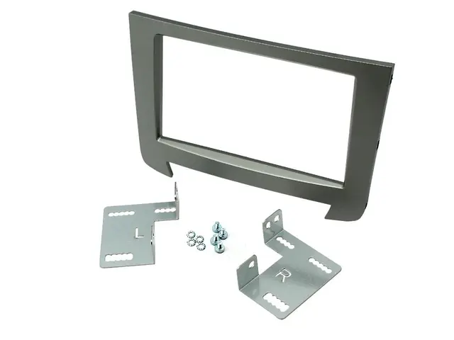 Connects2 Premium monteringskit 2-DIN SsangYong Rexton (2013 -->) Sølv 