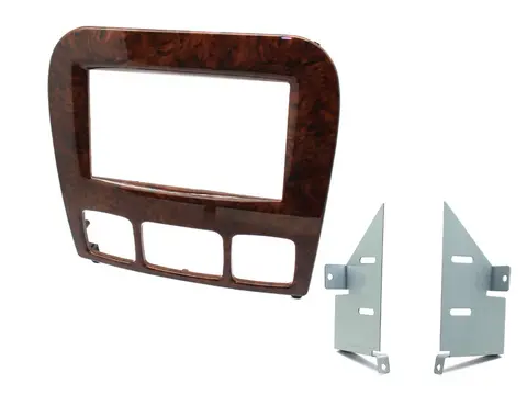 Connects2 Monteringsramme 2-DIN MB S-klasse (1999 - 2005) "wood"