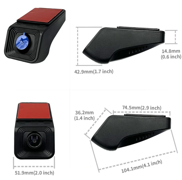 FITCAMX Integrert 4K Dashcam (foran) Universal Model B 