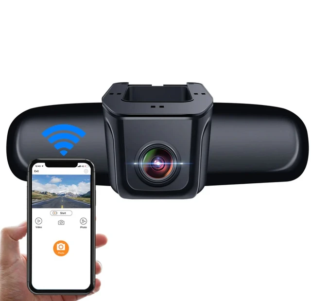 FITCAMX Integrert 4K Dashcam (foran) Universal Model A 